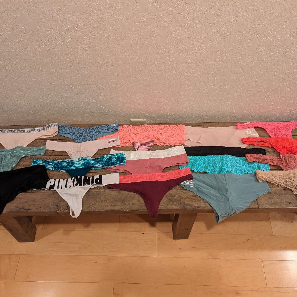 17 Victoria's secret panties size Medium underwear PINK